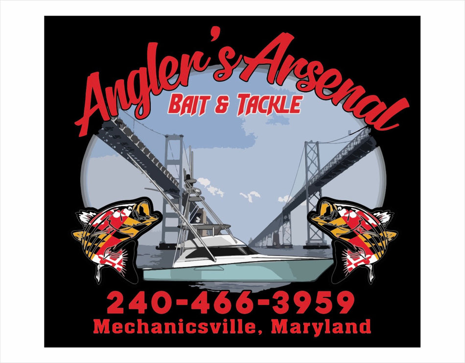 Angler's Arsenal Bait & Tackle Customer Decal