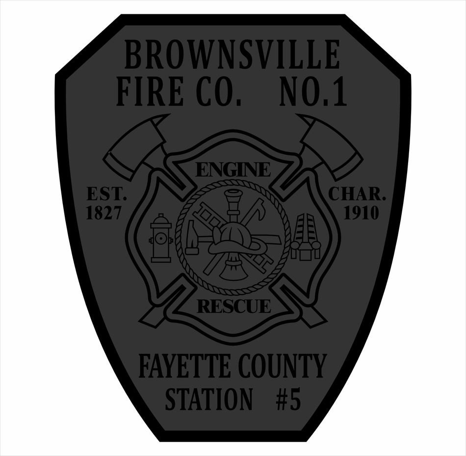 Brownsville Fire Company #1 Blackout Decal
