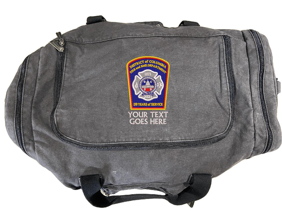 DCFD 150th Custom Dri-Duck Gray 1040 Duffle Bag