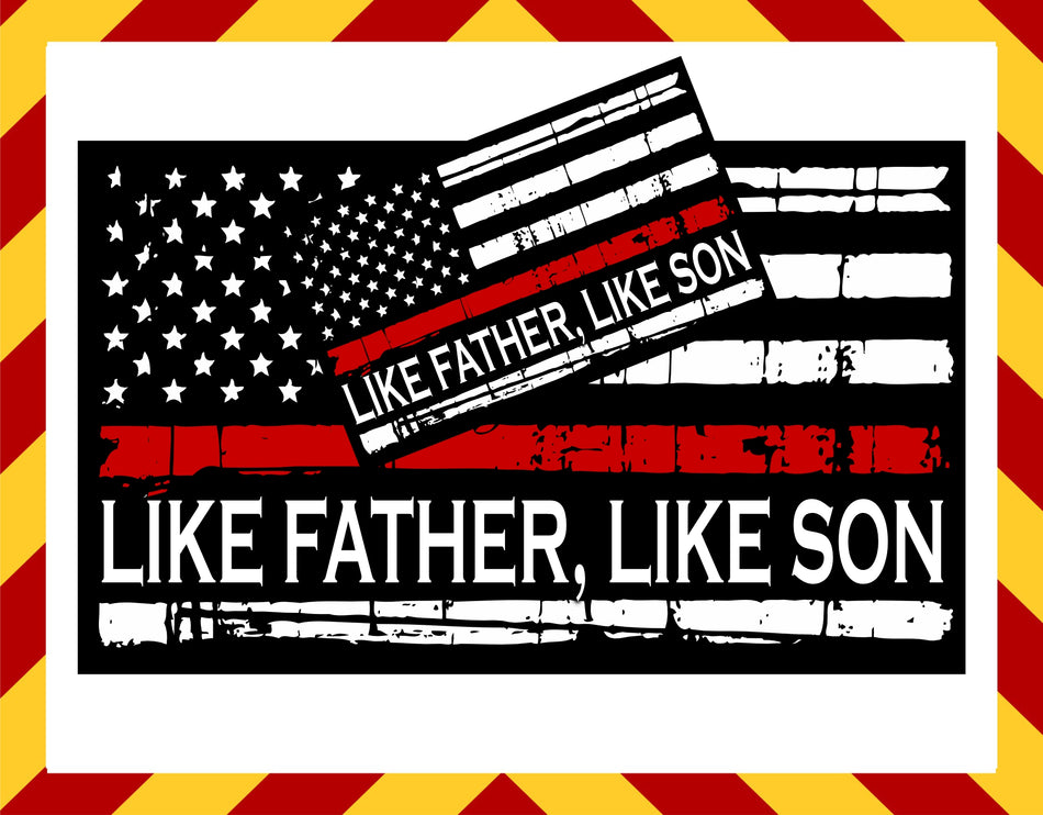 Like Father Like Son 3" x 1.75" BOGOF Decal Deal