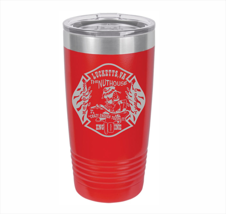 Lucketts "The Nuthouse" Custom Engraved 20oz. Red Tumbler