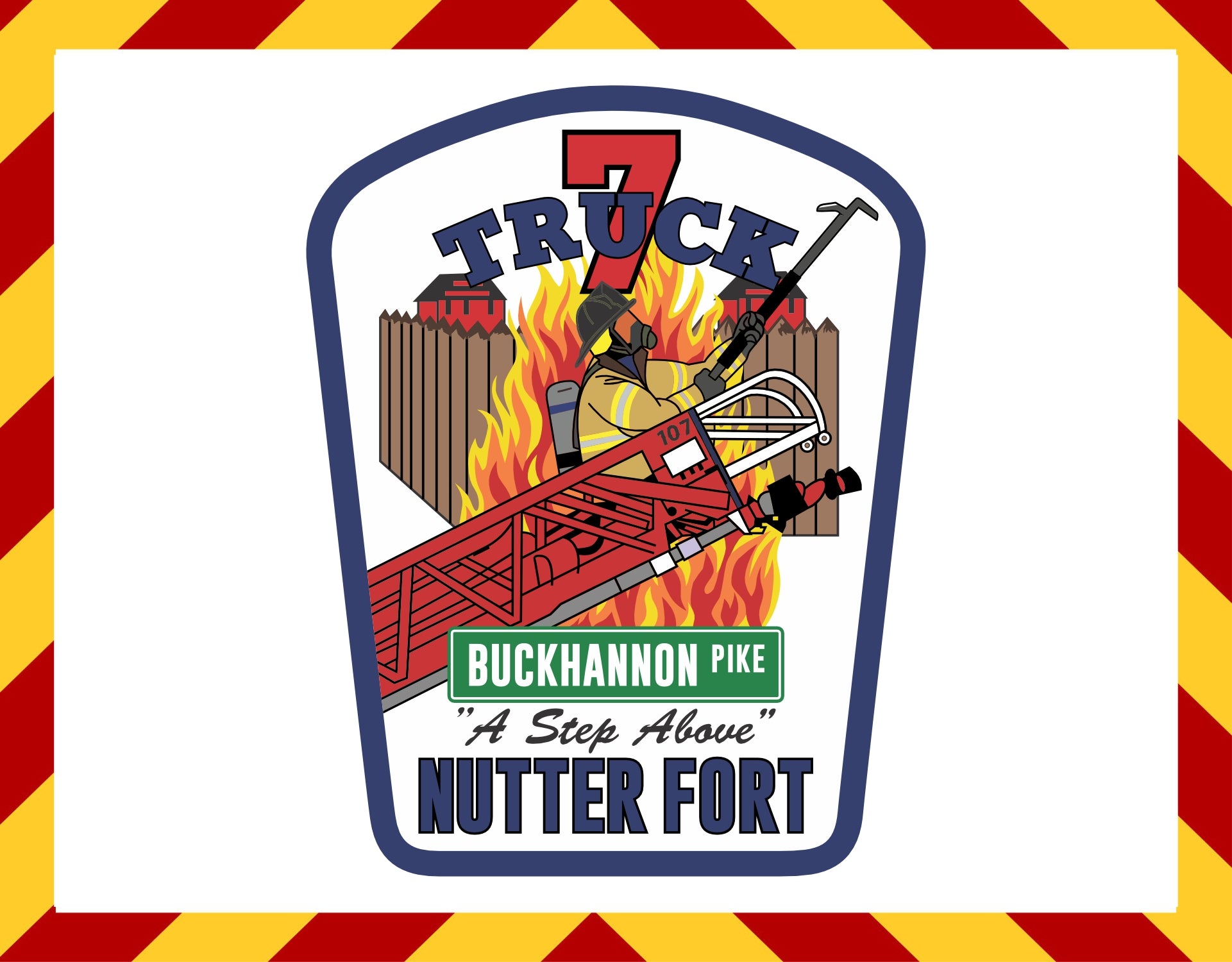 Nutter Fort Truck 7 Customer Decal Powercall Sirens LLC