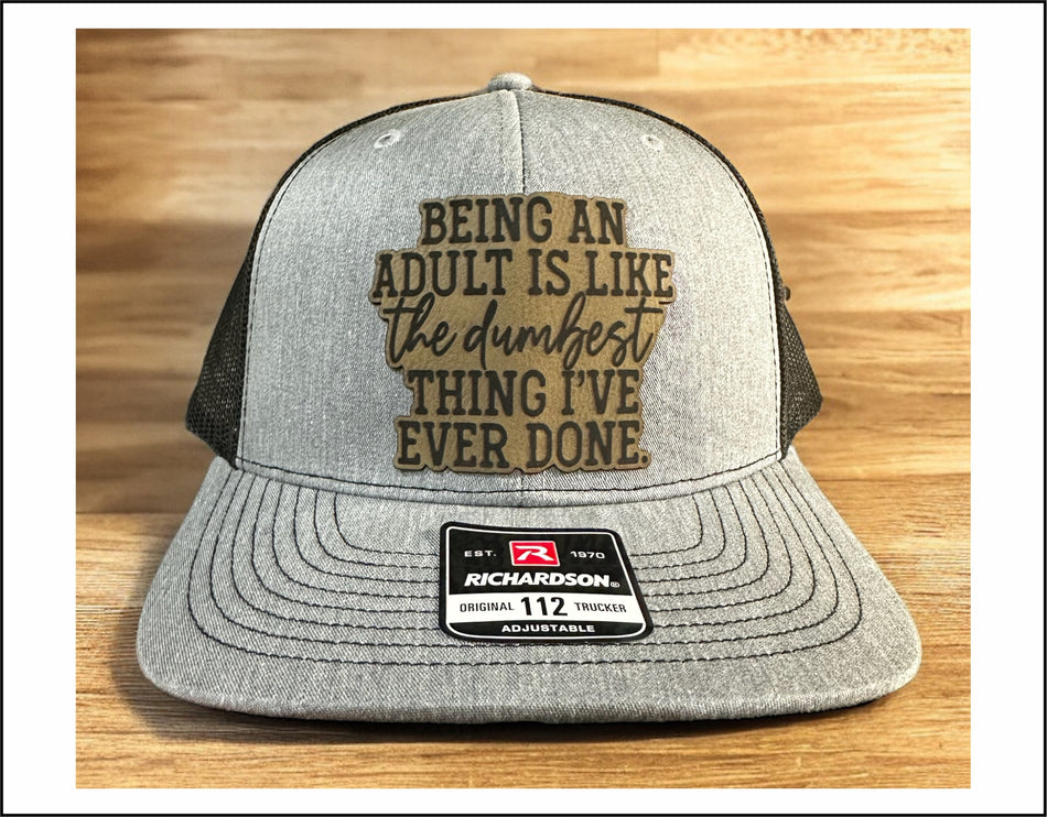 Being and Adult Leather Badge Richardson 112 Hat