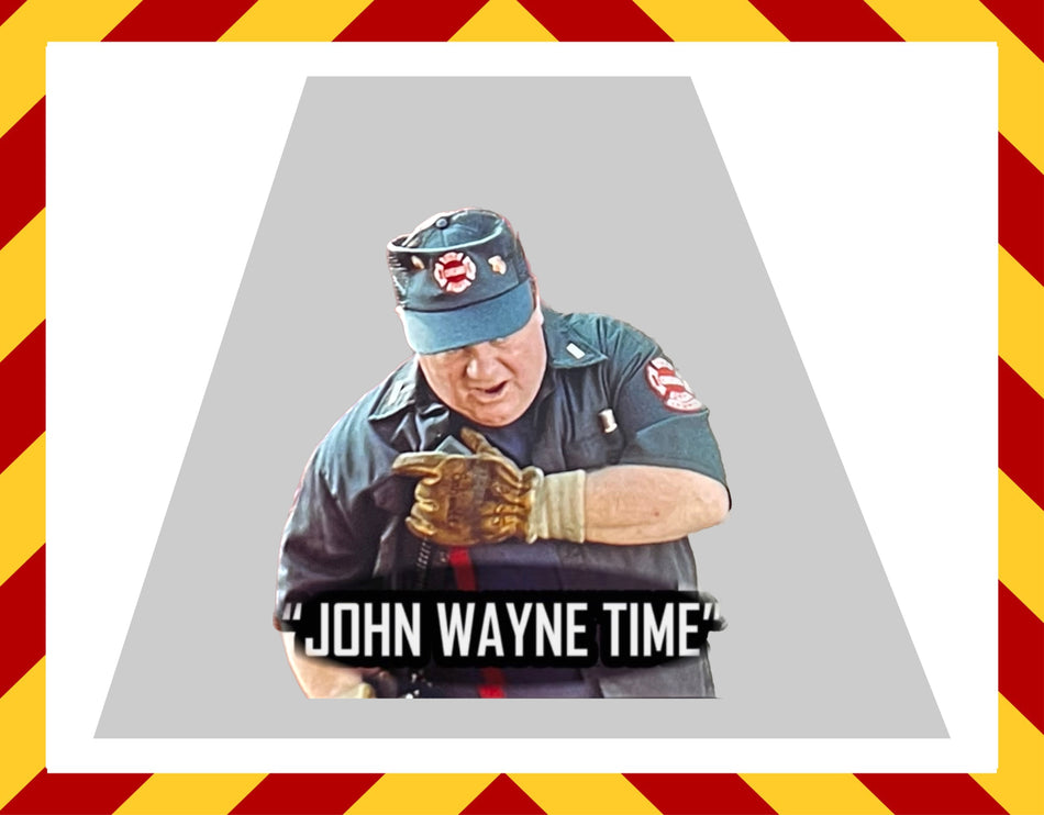 John Wayne Time Helmet Trapezoid Decal