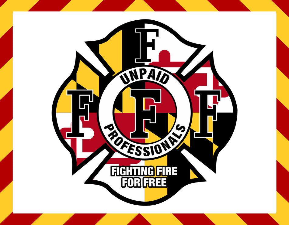 Window Decal - Maryland Fighting Fire for Free Decal