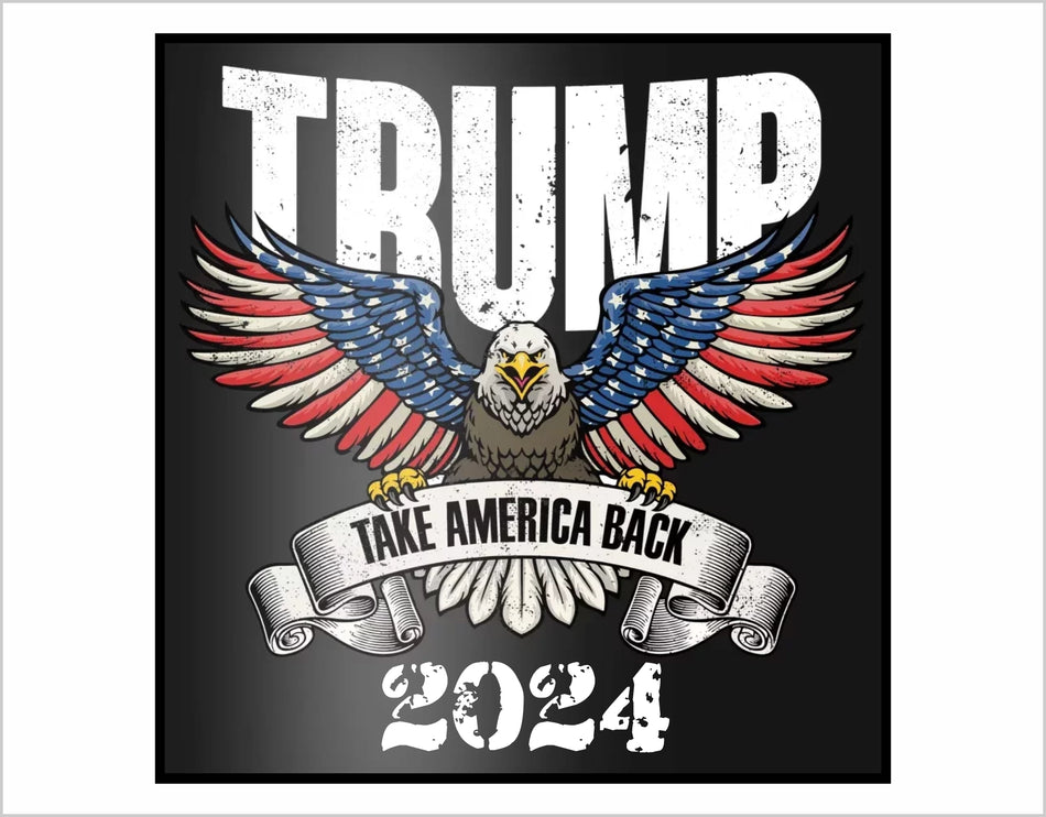 Trump 2024 TAKE AMERICA BACK Exterior Decal