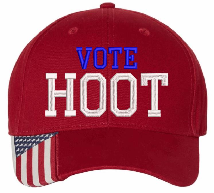 Vote HOOT Custom embroidered USA300 Hat