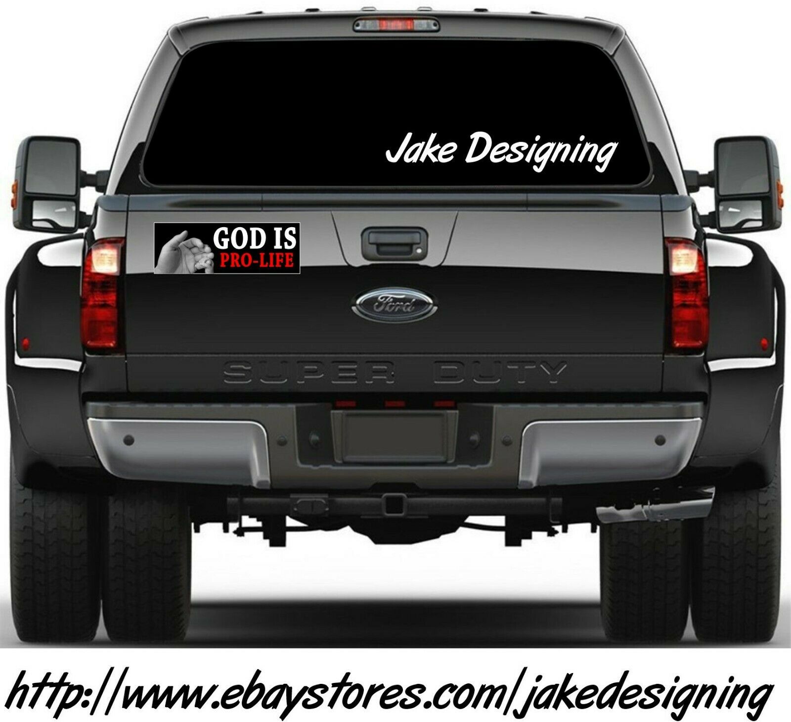 Pro Life Bumper Sticker or Magnet - God Is Pro Life Various Sizes Sticker/Magnet - Powercall Sirens LLC