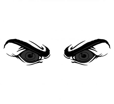 Super eyes Version 1 Blacklite Reflective Decal - Powercall Sirens LLC