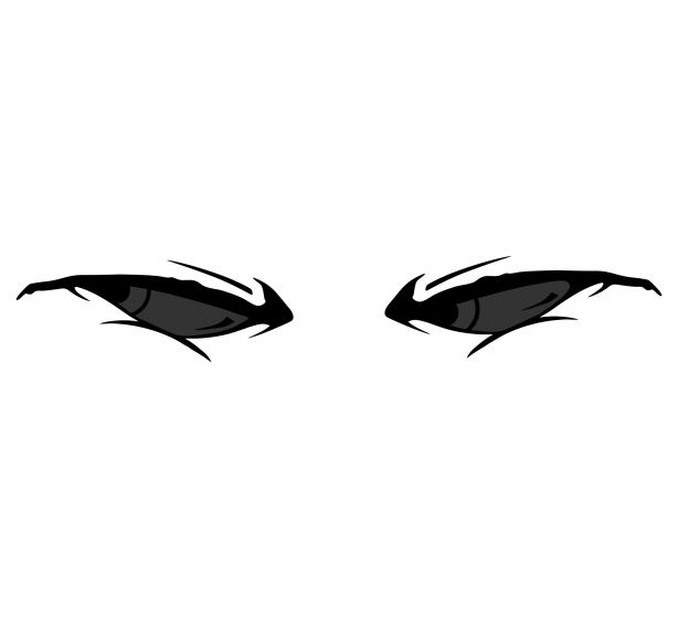 Super eyes Version 8 Blacklite Reflective Decal - Powercall Sirens LLC