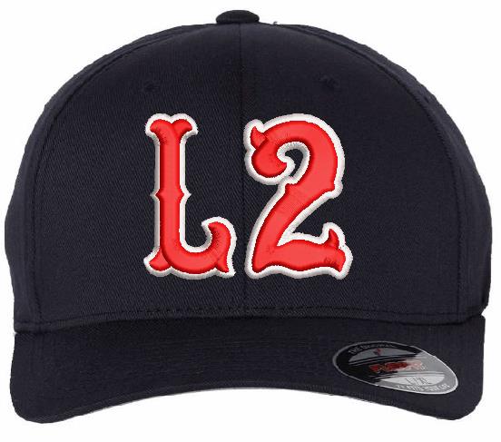 Embroidered Ball Cap - Boxcar Front Number Embroidered Flex Fit Hat
