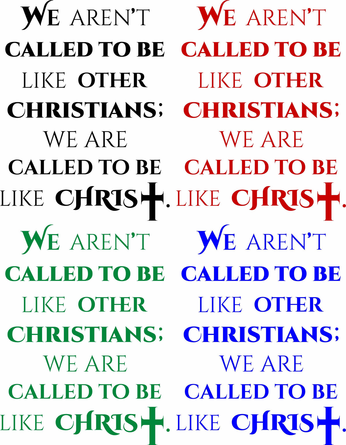 Called to Be Christian Window Decal - Powercall Sirens LLC