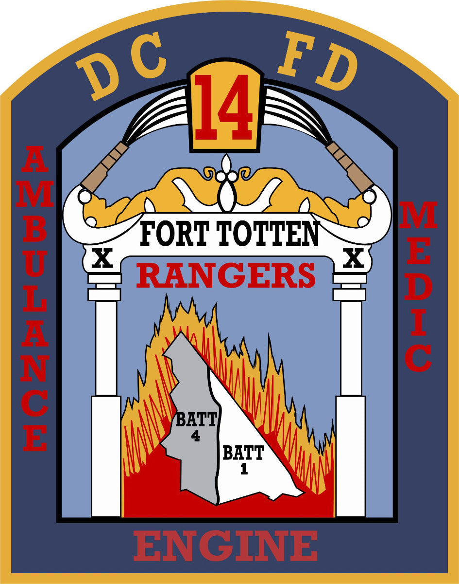 DCFD Fort Totten 14 Rangers Customer Decal Powercall Sirens LLC