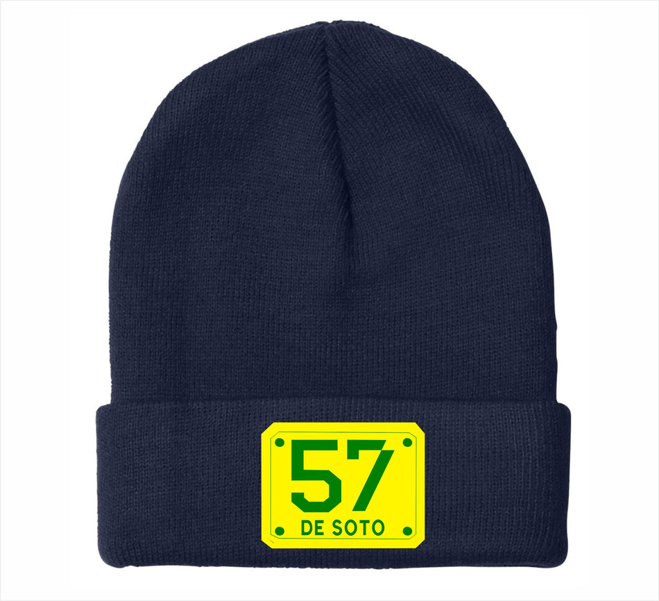 De Soto 57 Badge Customer Embroidered Winter hat