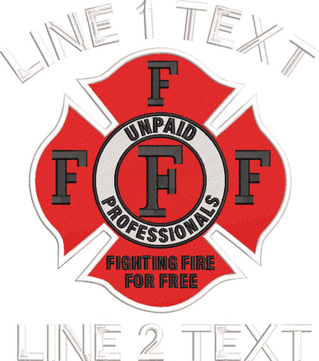 Fighting Fire for Free Custom Embroidered Fleece Shorts - Powercall Sirens LLC