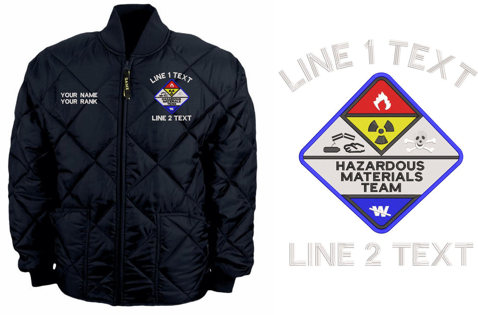 Hazmat Team Custom Embroidered 1221 Bravest Jacket