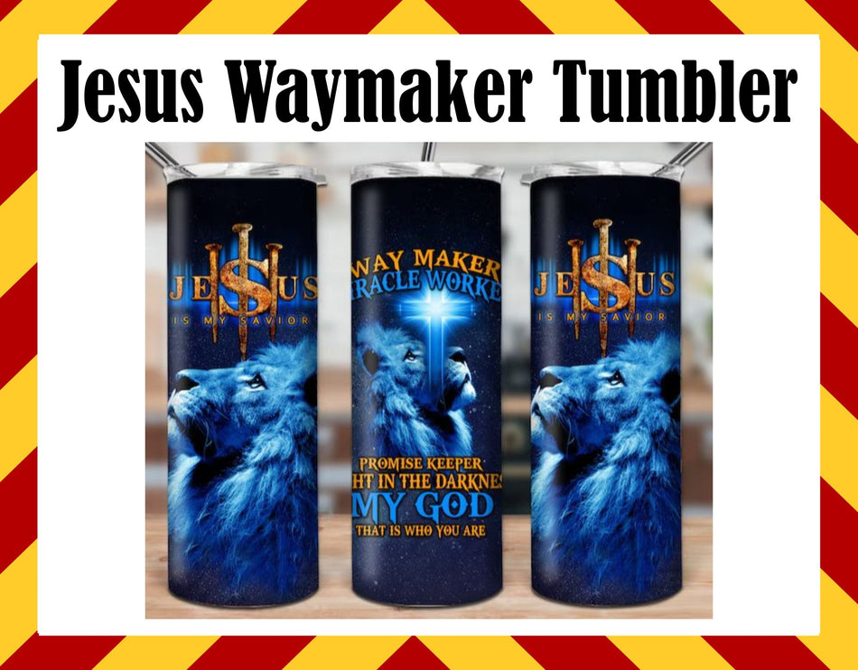 Stainless Steel Cup - Jesus Waymaker Design Hot/Cold Cup