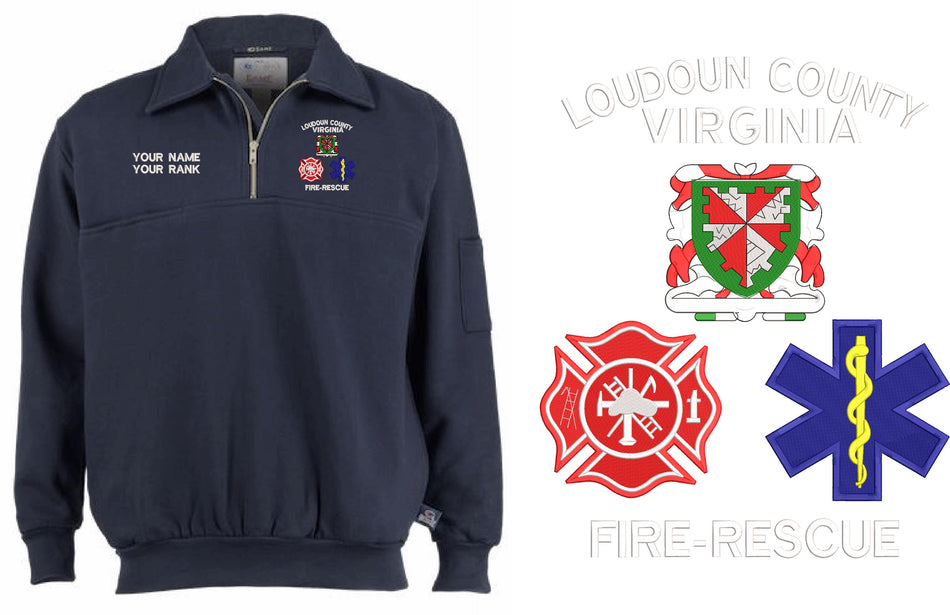 Loudoun County Fire Rescue Embroidered Jobshirt
