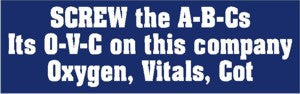 Screw The A-B-Cs 112009 Expression Decal