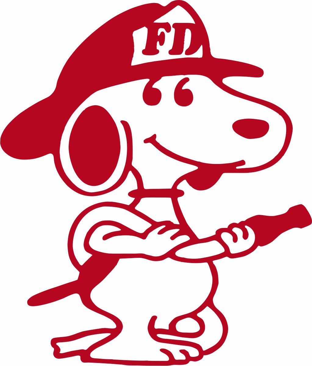 Fire Snoopy Decal – Powercall Sirens LLC