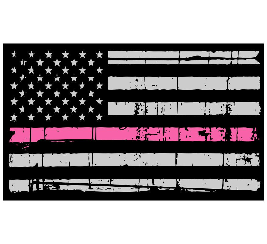 Thin Pink Line Flag Patch