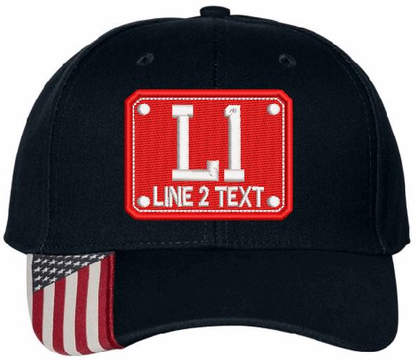 Embroidered Ball Cap - USA300 Badge Style Embroidered Flex Fit Hat
