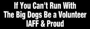 If You Can't Run With The Big Dogs...