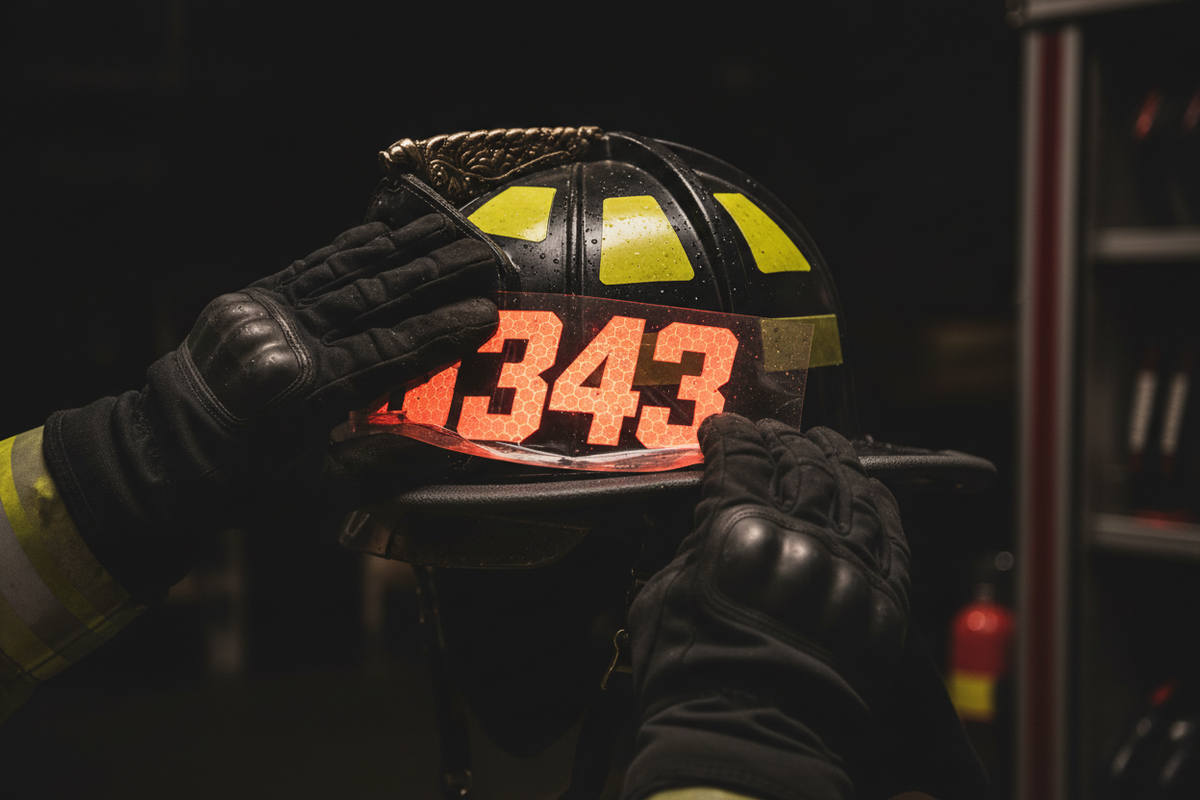 How to Apply Reflective Decals to Fire Helmets