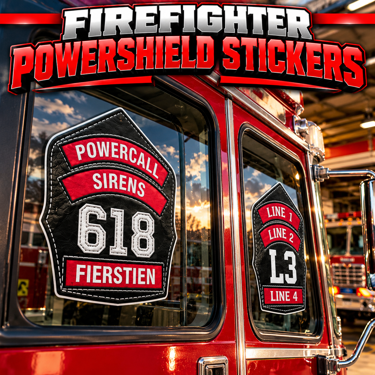 Powershield Window/Helmet Decals