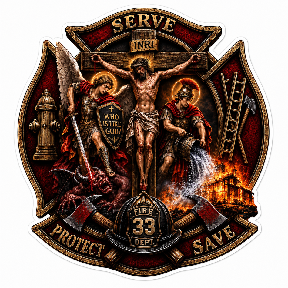 Station 33 Serve Protect Maltese Customer Decal or Magnet – Economy Bulk Decals sqd.1