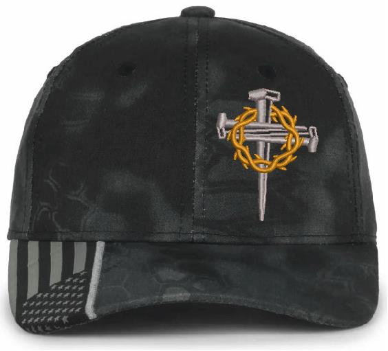 Christian Hat for Men and Women Crown of Thorns Sacred Nails Adjustable or Flex Fit Hat