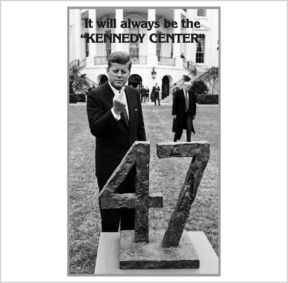 Bumper Sticker with JFK and 47 Middle Finger Bumper or Window Sticker