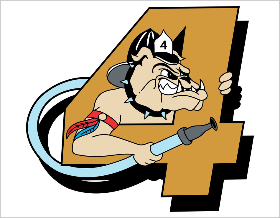 4 Bulldog with Hose Customer Decal