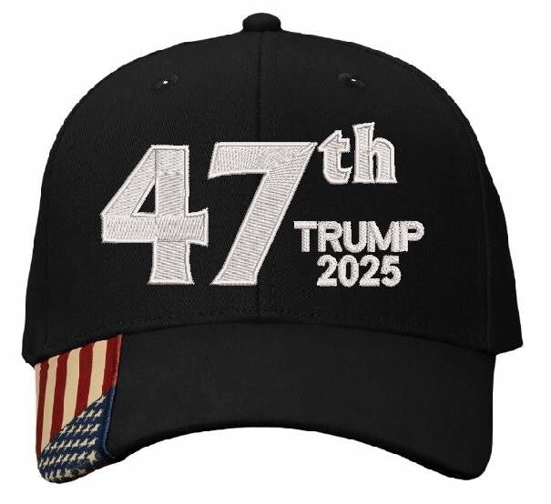 Trump 2025 Hat President 47th Make America Great Again MAGA Adjustable Ball Cap