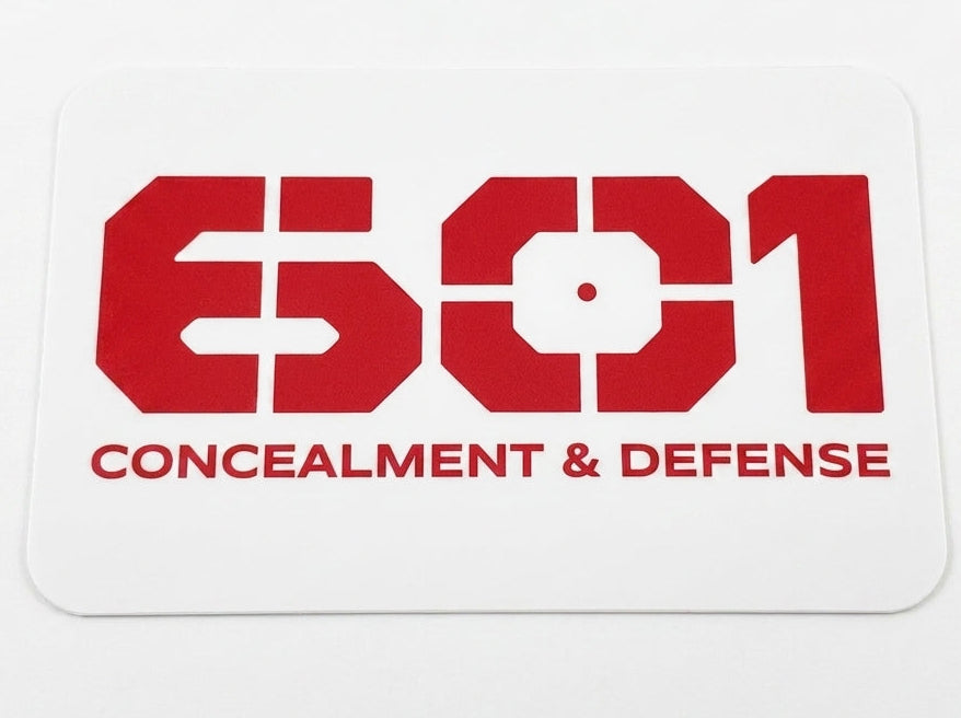 601 Concealment Rectangle Window or Helmet Decal (rctd.1)