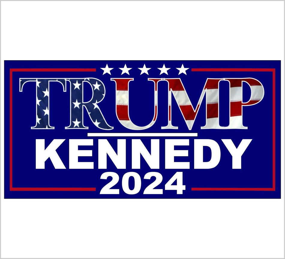 Trump Kennedy 2024 Bumper/Window Sticker or Magnet MAGA Trump 2024 MAGA