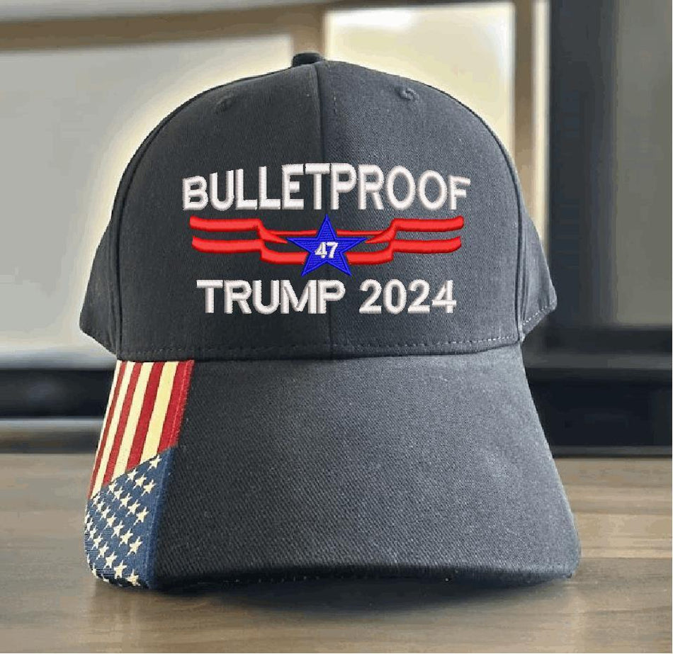 Trump Bulletproof Embroidered Hat - USA300 Adjustable Hat - MAGA Save America