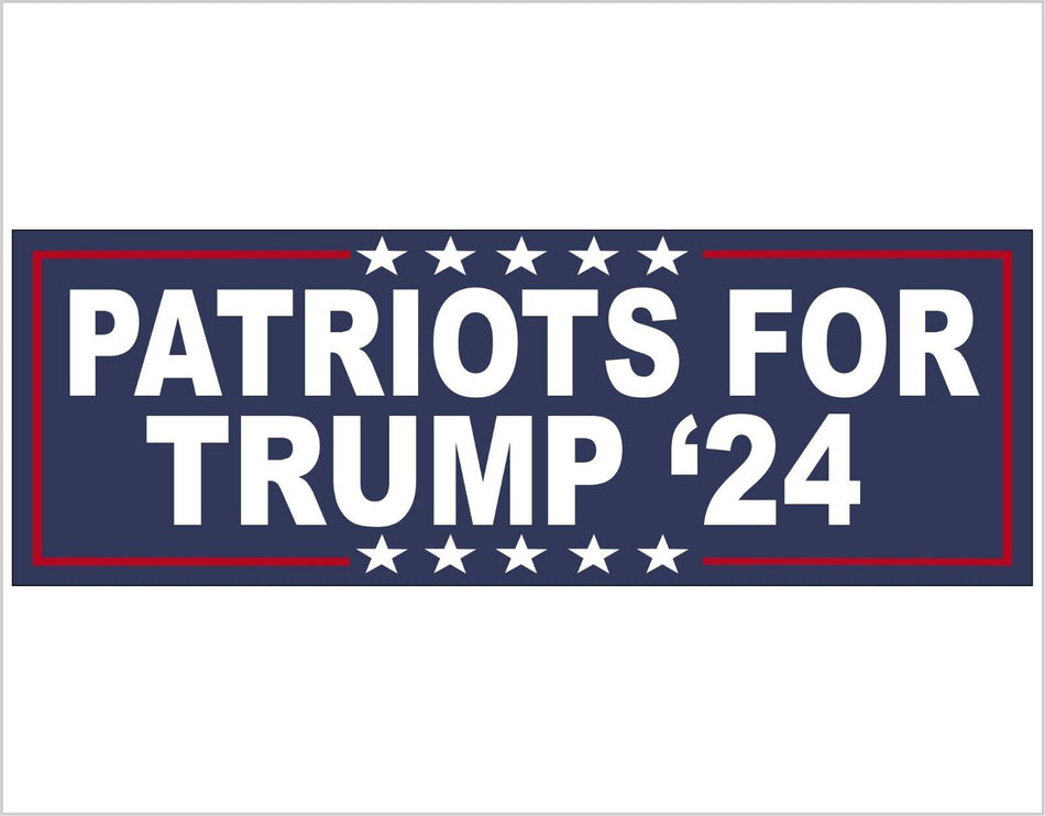 Trump Vance 2024 Bumper Sticker or Magnet PATRIOT FOR TRUMP Decal or magnet