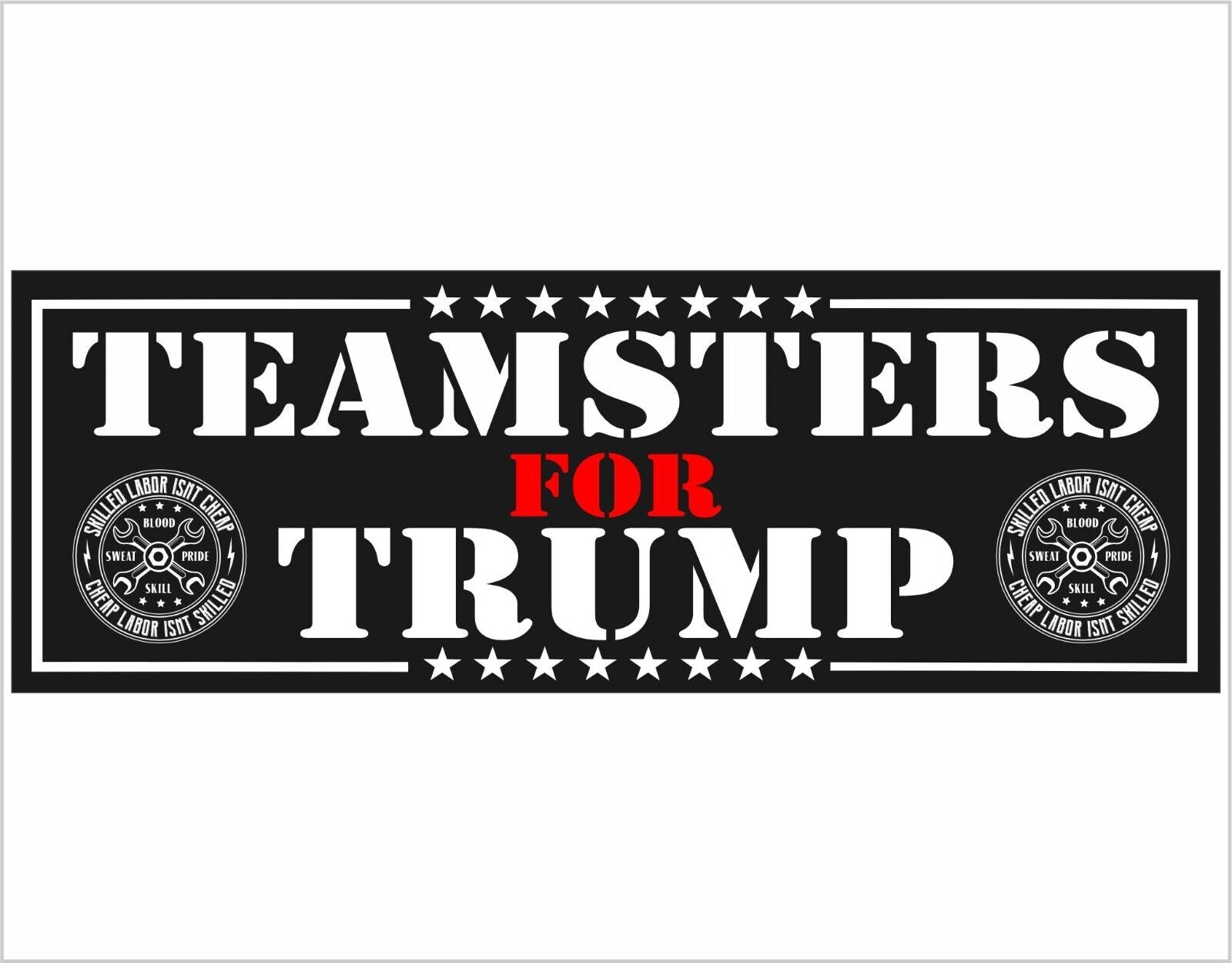 Teamsters for Donald Trump Bumper Sticker or Magnet UAW Teamsters Endo ...
