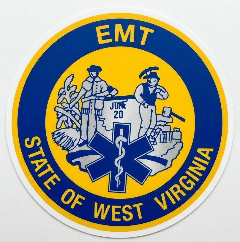 West Virginia EMT Customer window/Hardhat Decal