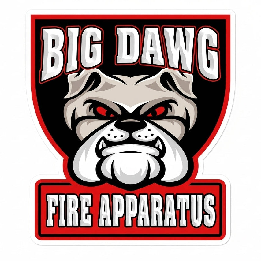 Big Dawg Fire Apparatus Window/Helmet Decal or MAGNET