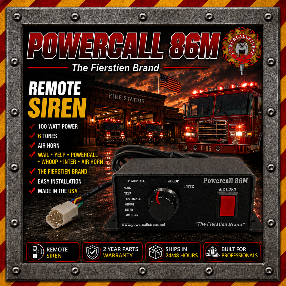 Powercall 86M Remote 100 Watt Emergency Siren (IN STOCK)