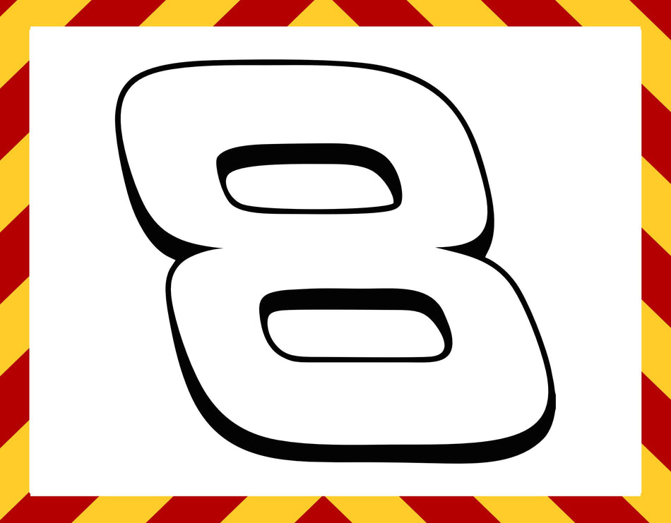 Window Decal - 8 Racing Decal