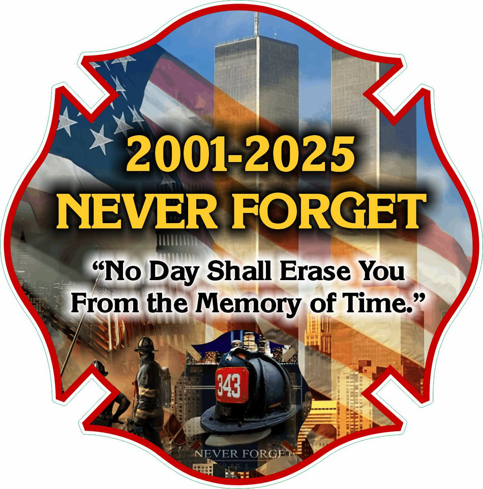 911 Memorial 2023 Never Forget Decal