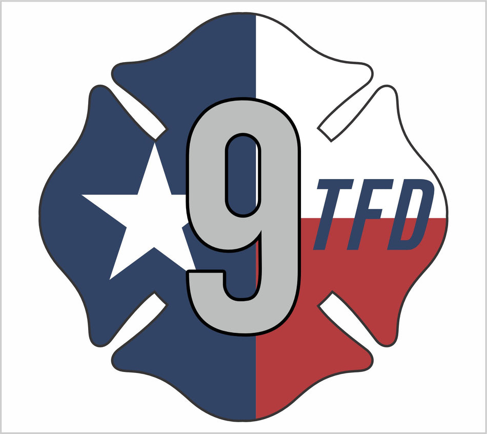 Teague TFD9 Maltese Cross Customer Decal