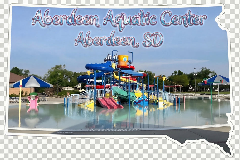 Aberdeen Aquatic Center Window or Helmet Decal Powercall