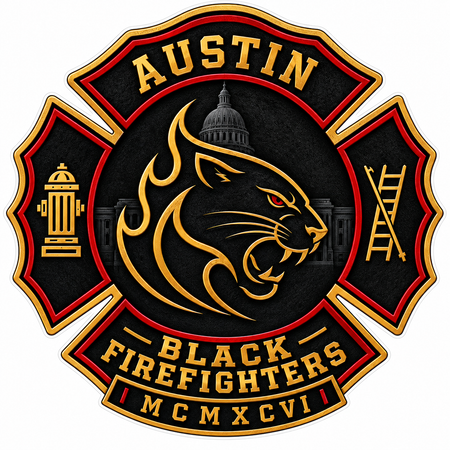 Austin Black FF ECONOMY Customer Decal Economy Bulk Decals (sqd.1)