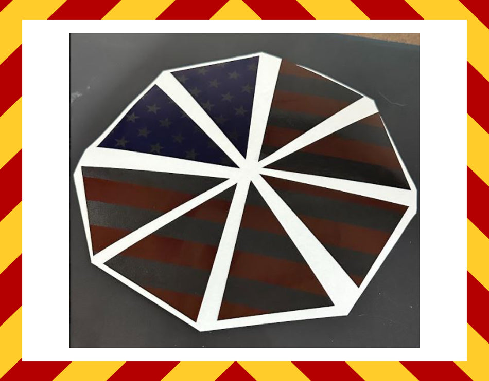 Blacklite COLOR USA Reflective Helmet Flag