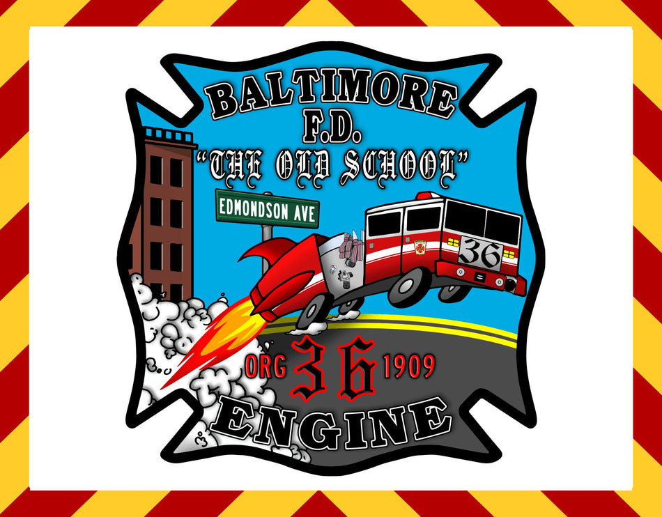 Baltimore Engine 36 Customer Decal