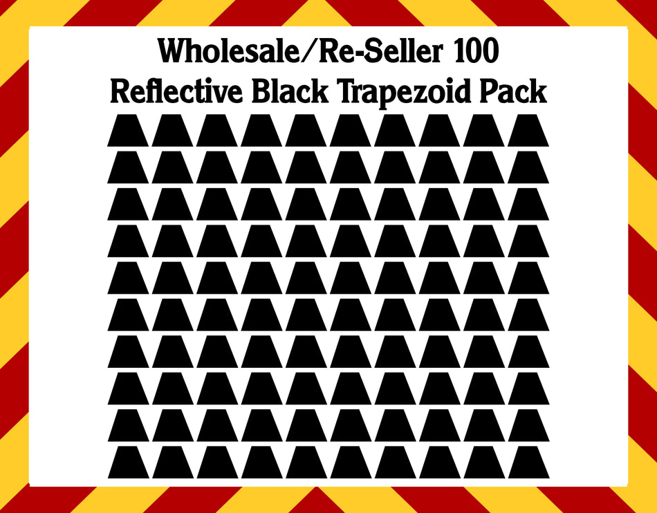 Wholesale Re-seller Reflective 100 Trapezoid Pack